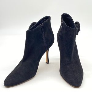 Manolo Blahnik Hermes Suede Ankle Booties